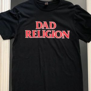 DAD RELIGION Spoof Punk Band T-Shirt